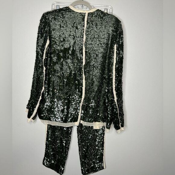 Zara Woman Collection Sequin Contrast Blazer and Pant Set NWOT/NWT - Picture 8 of 12